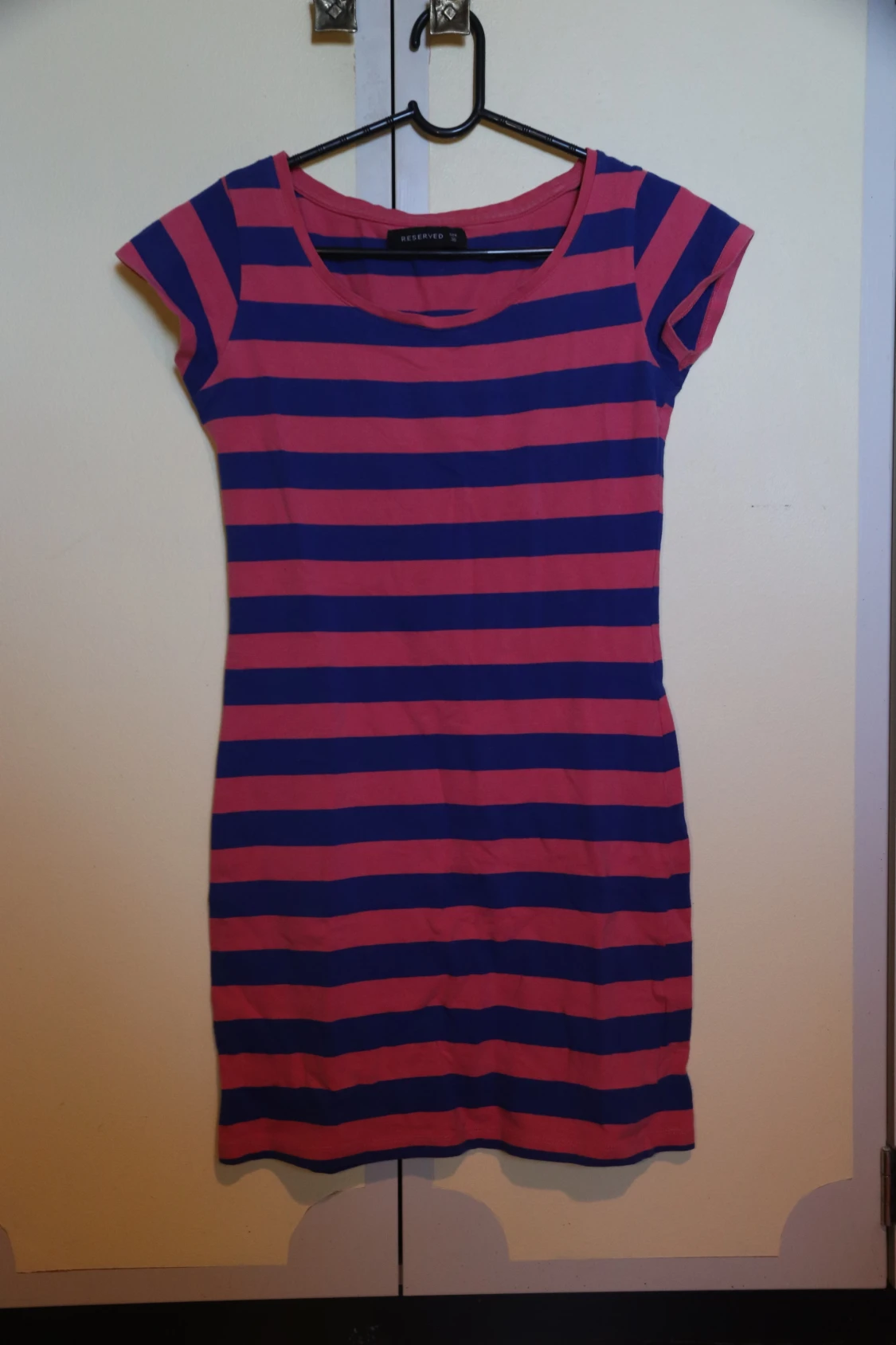 Randig T-shirt klänning 