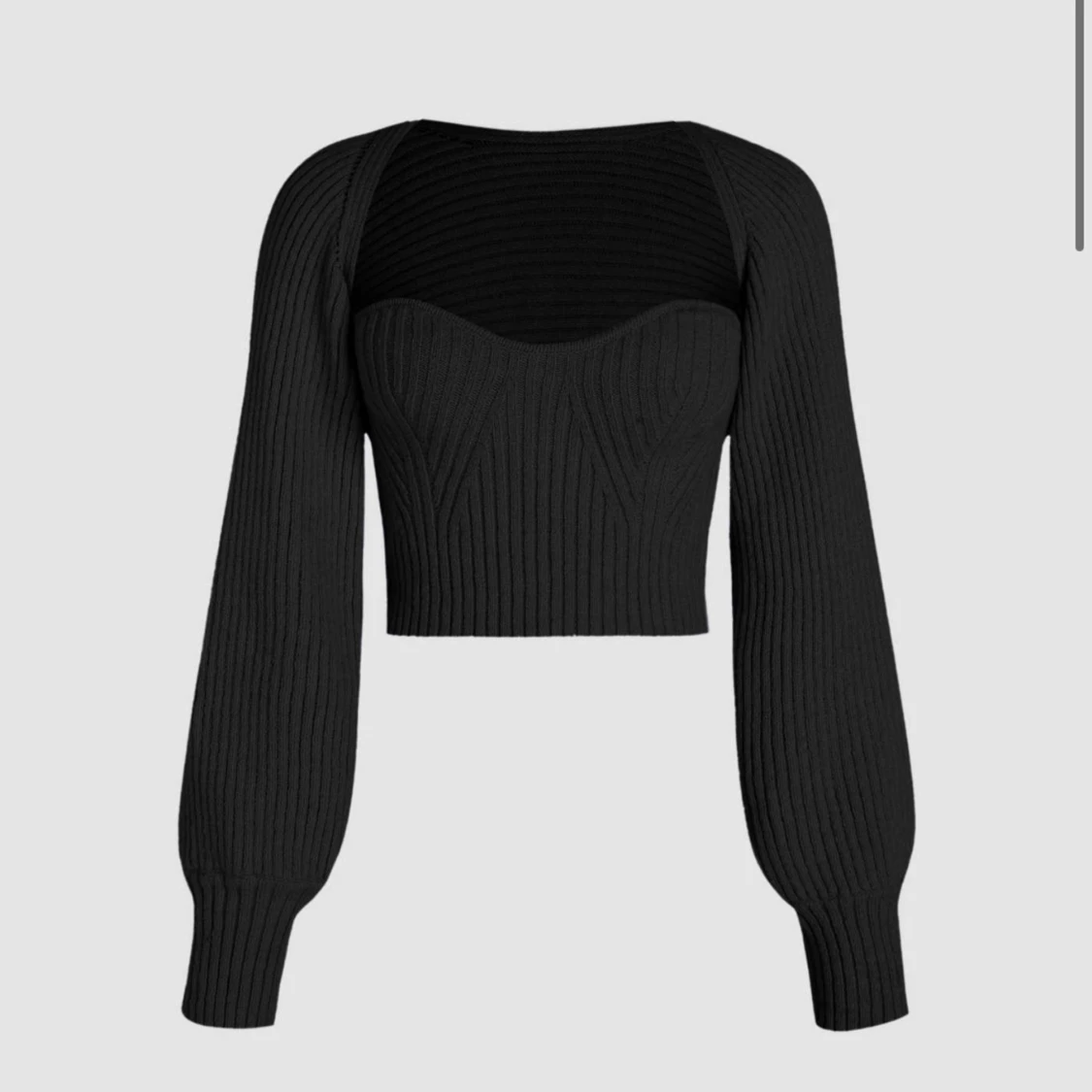 Stickad bolero och tubtopp