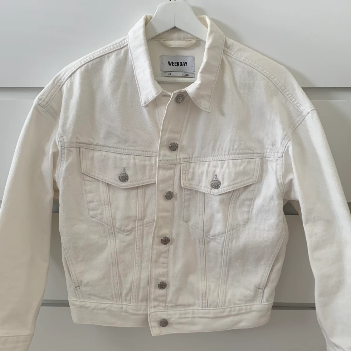 Vit jeansjacka