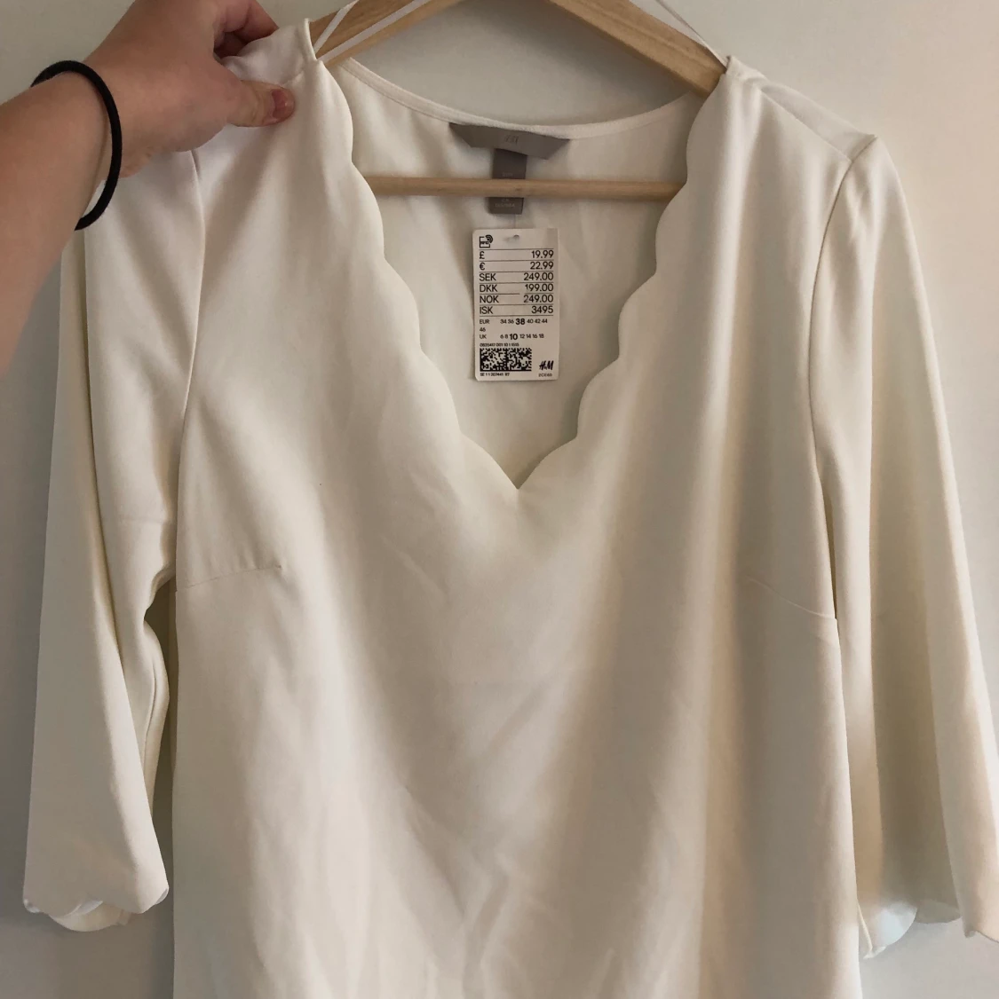 H&M, vit blus, strl. 38 - 91