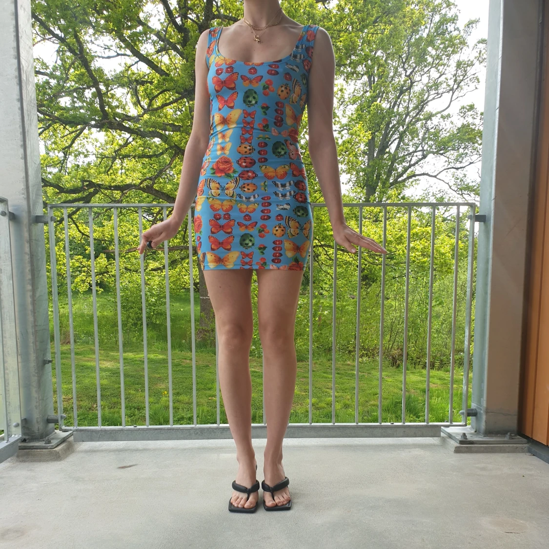 True Vintage Bug Flower Print Dress - 90