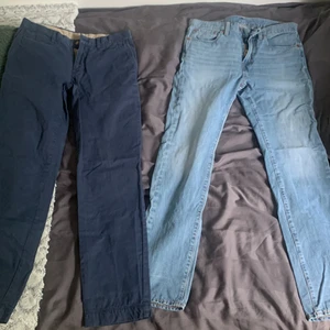Levis Jeans och j.Lindberg chinos - Levis jeans 510 w 31 l32  J.Lindberg blåa chinos 29/32  Kan köpas separat, skriv isf!
