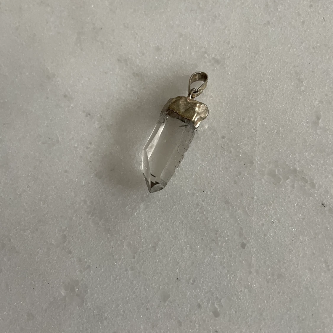 Kristall - hänge - silver 