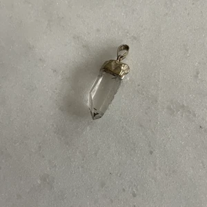 Kristall - hänge - silver  - Hänge till halsband -  kristall, silver 