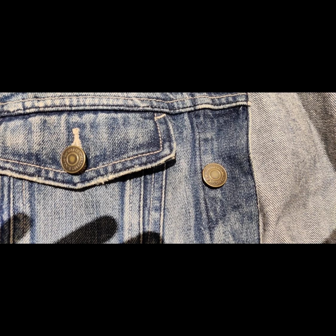 Jeans jacka i snygg tvätt - 91