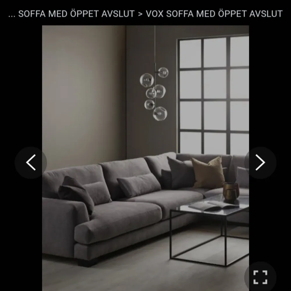 En rejäl soffa för alla stunder,  många vänner rymms i samma uttrymme, jag har haft den sen 2019, då kostade den ca 27k, jag vill sälja den för 11888 kr, pris kan diskuteras vid snabb affär . Övrigt.