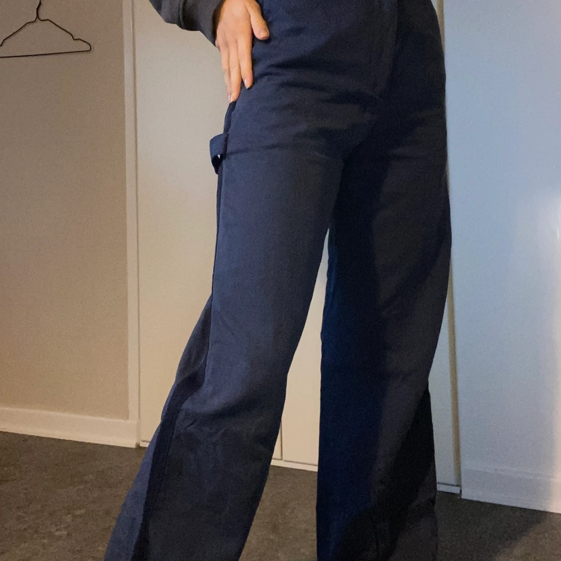 Blåa cargobyxor 😍😍 - 90