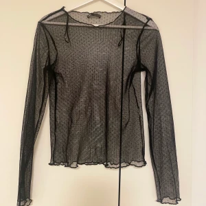 Meshtopp från Zara - Fin meshtopp från zara, köpt för några år sen men fortfarande i nyskick då den inte har kommit till användning. Fin nu till nyår!🙏🏻Storlek M och säljer för 90 kr