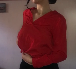 Röd blus  - Red Blouse Fri frakt/ Free shipping  