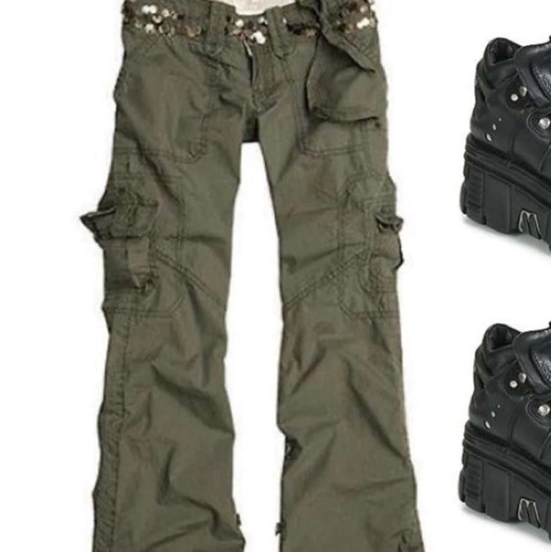 Gröna cargo pants