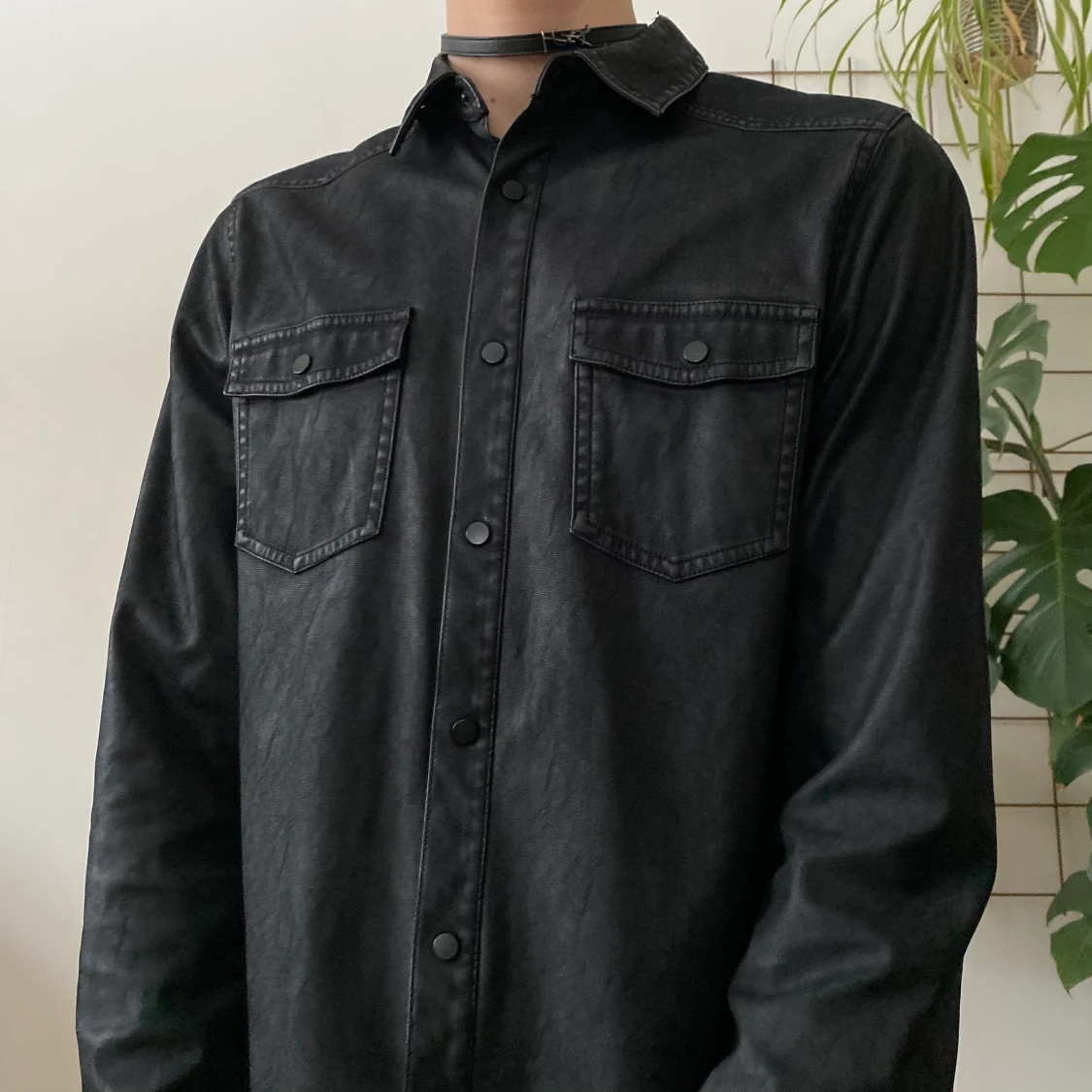 Leather Weekday shirt  - 90