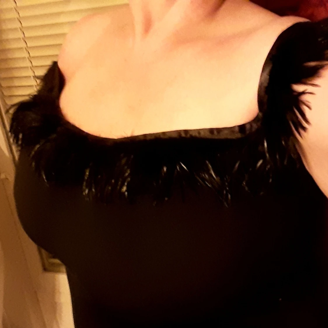 Vacker&Elegant Lång Svart Klänning  - 91