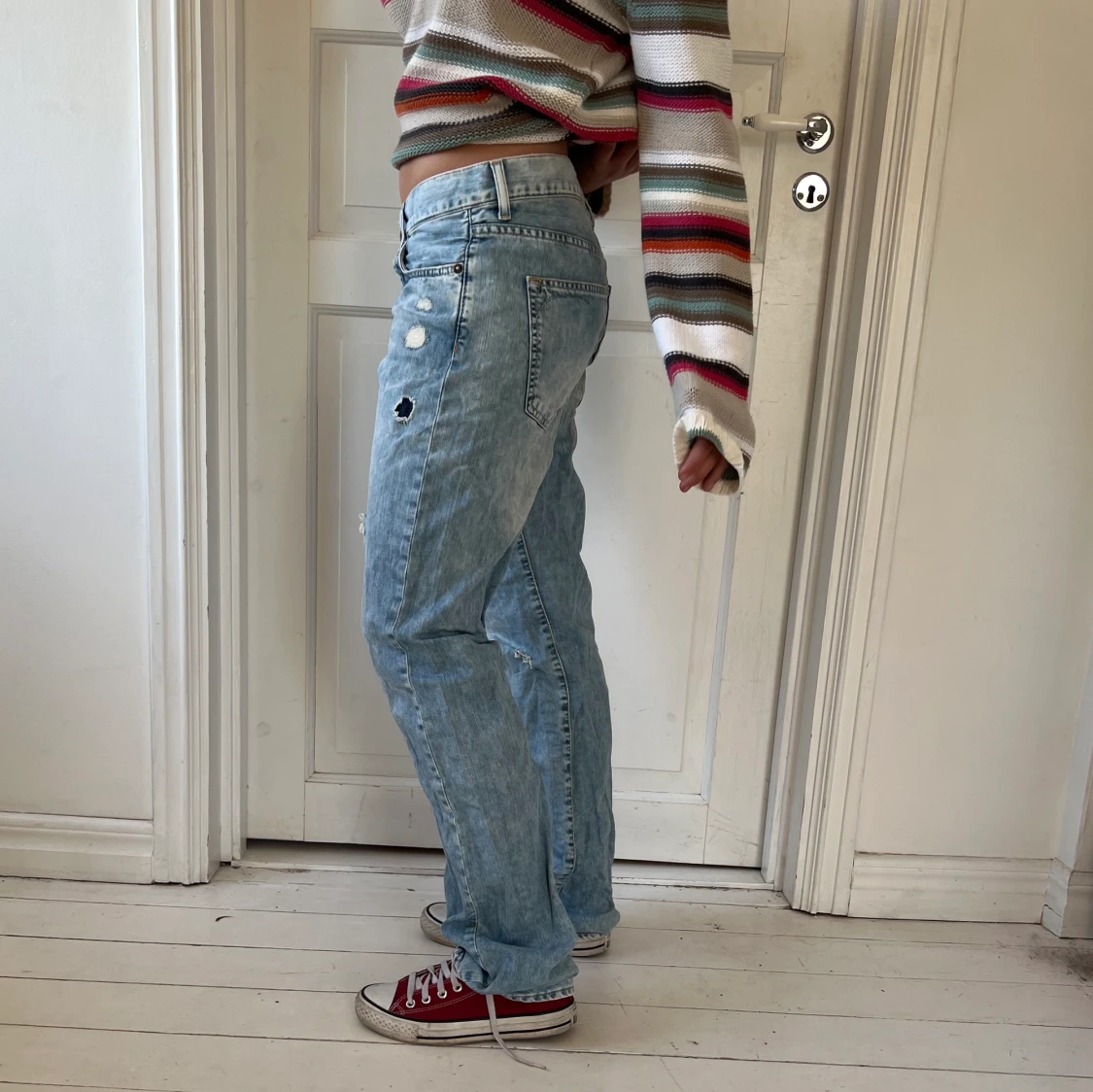 Lågmidjade baggy jeans