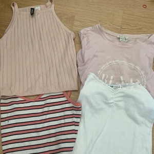 Fyra toppar, rosa, vitt, randig, XS-M - Så söta om du köper alla så kännar du 300 kr mindre för alla tillsammans ger jag 100 för, inga fläckar och rena fina