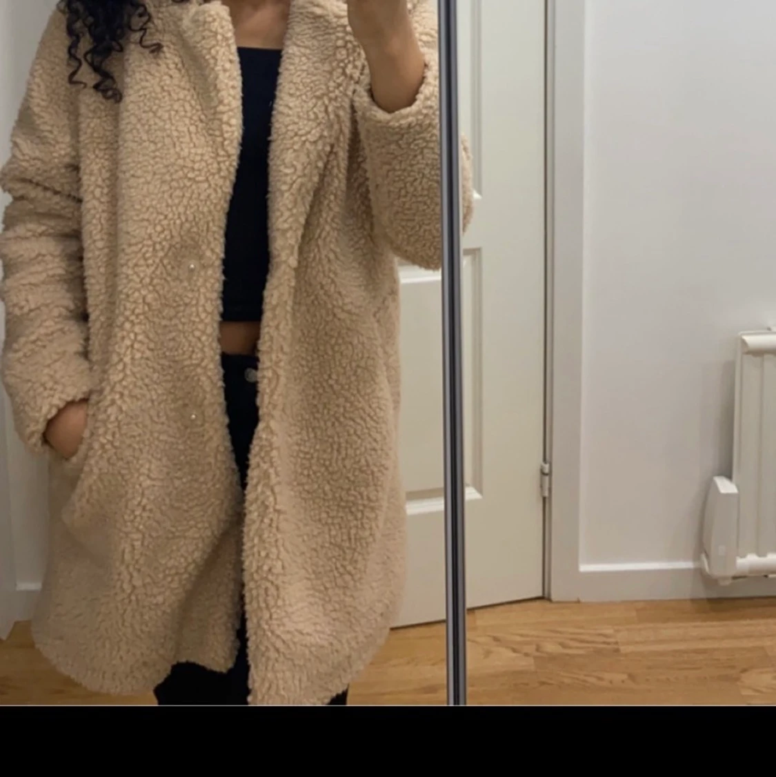 Lång Teddy jacka - 91