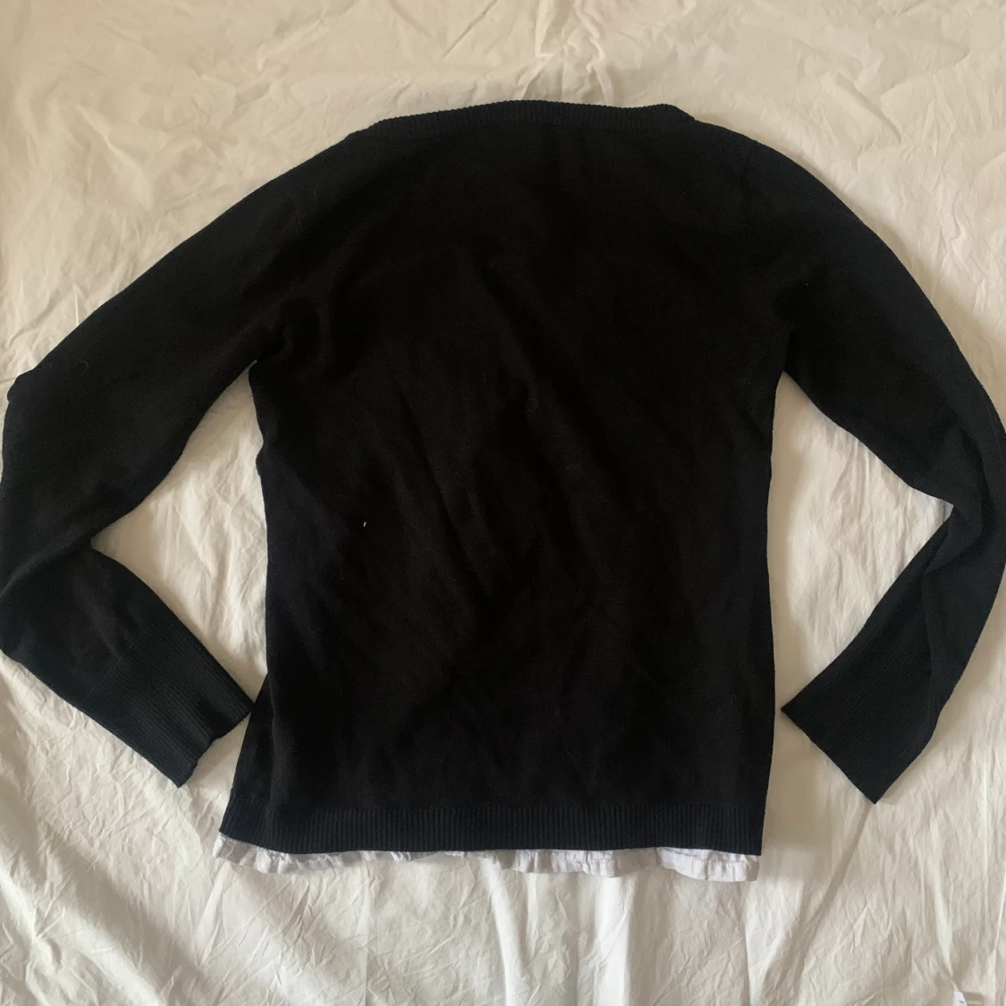 superfin svart finstickad topp - 91