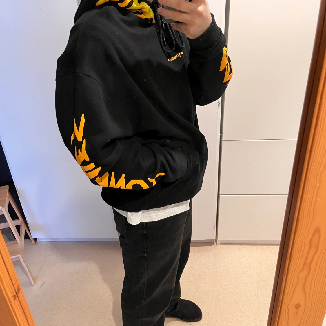 Flame black Hoodie 