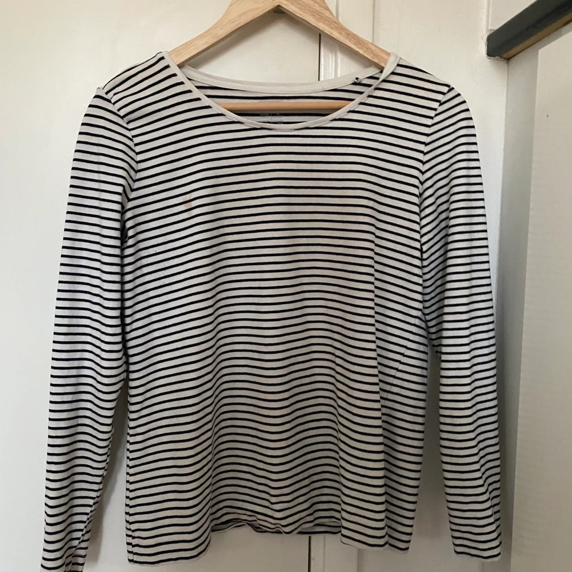 Randig långarmad tröja