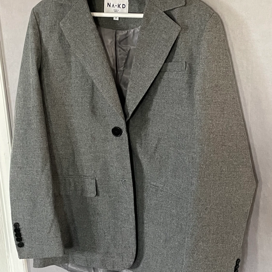 Oversized Flanel blazer NA-KD Helt ny!  - 91