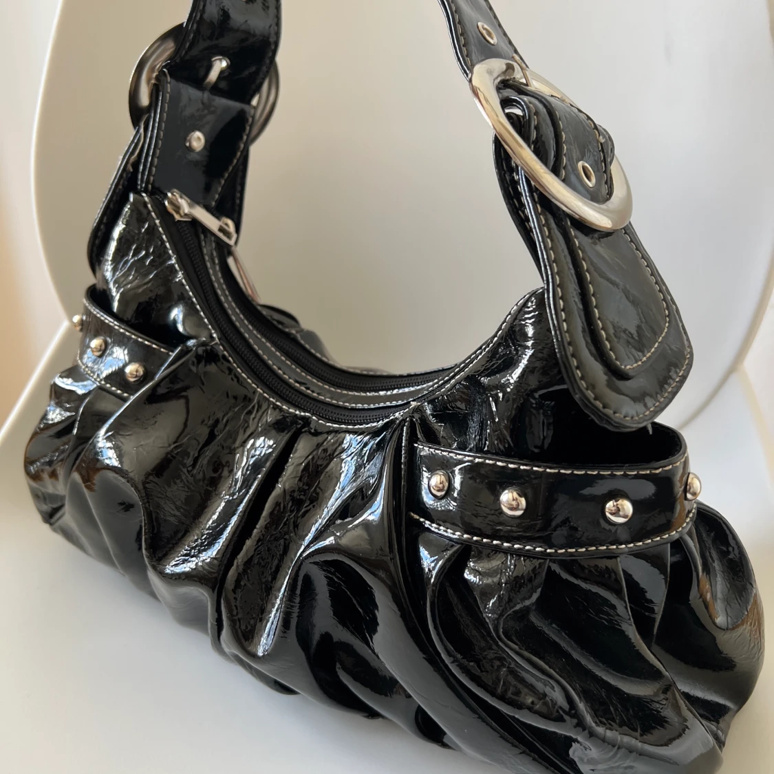 Y2k svart axelväska  - 90