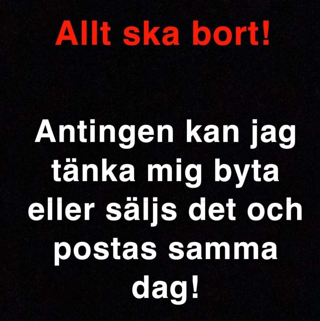 Allting Säljs!