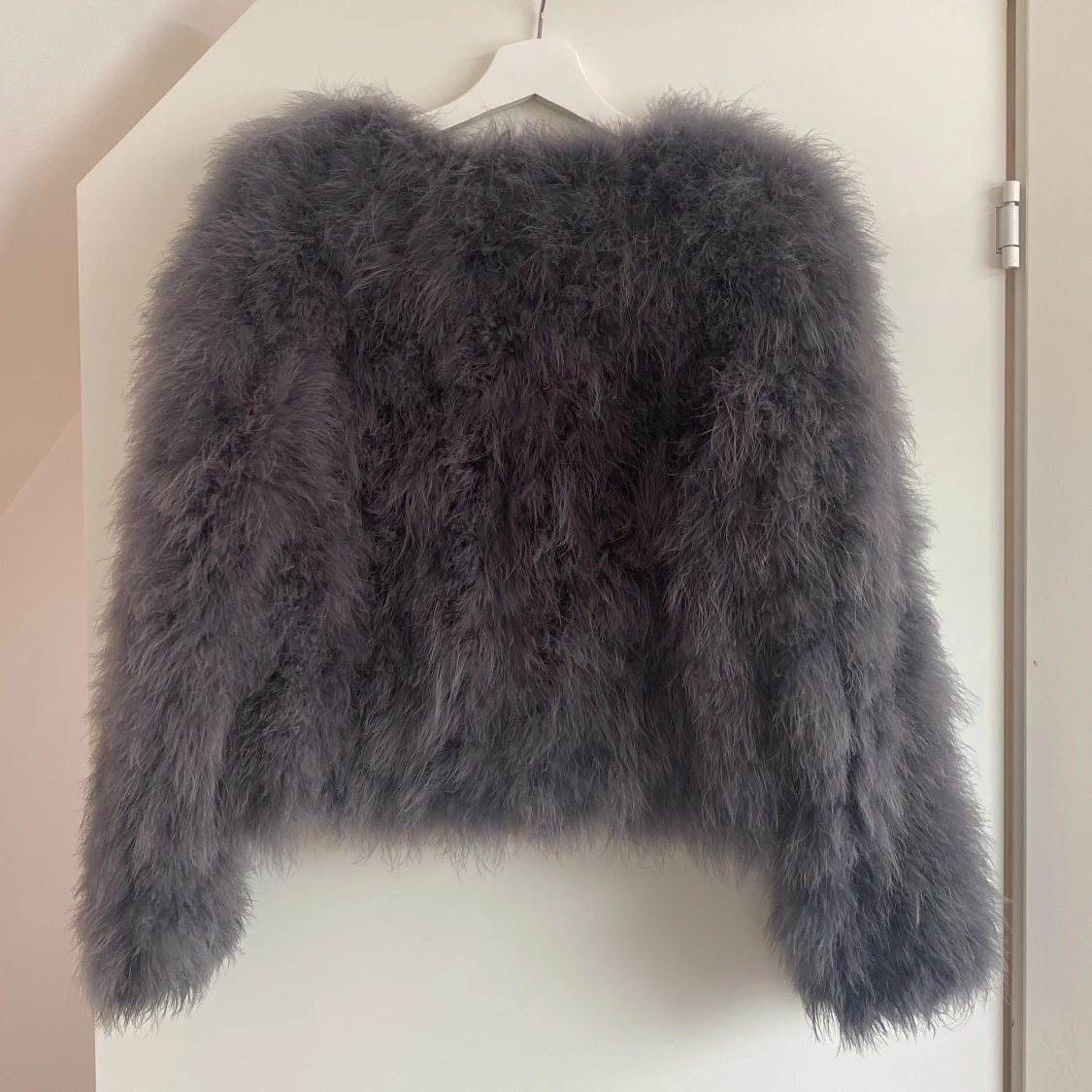 Äkta strutspälsjacka  - 91