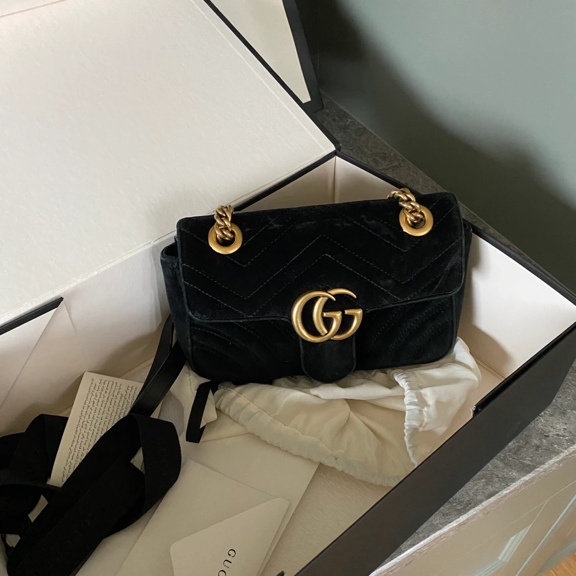 Gucci GG Marmont Black Velvet