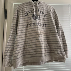 Lössittande hoodie i storlek XL - Finn hoodie som blivit ganska använd men inte särskilt sliten. Den är ganska normal i storlek men ganska bekväm och lätt att röra sig i. Den är inte så mysig som en hoodie kan vara utan mer som en tröja.   Jag har katt och kanin!
