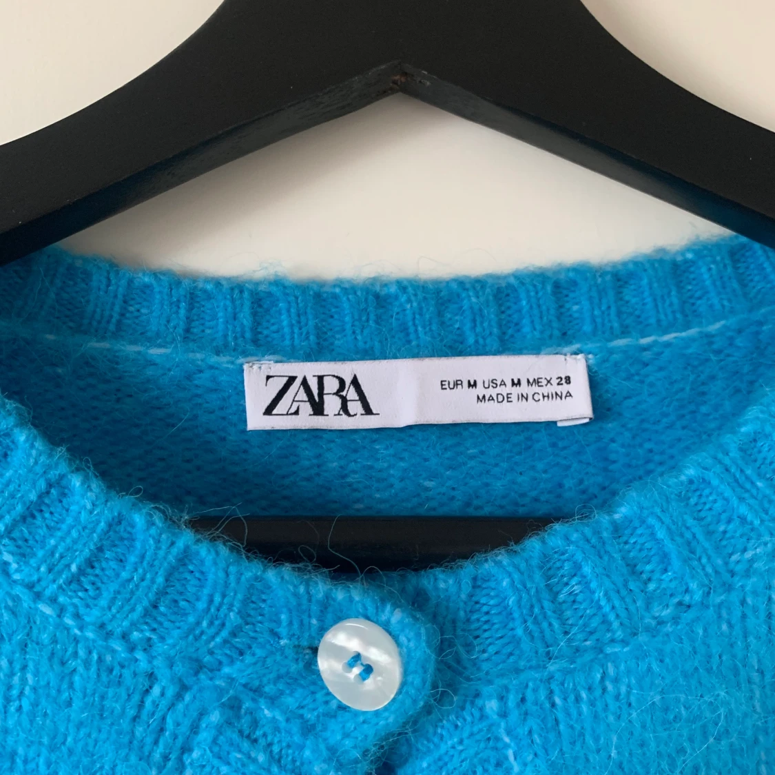 Stickad blå kofta från zara🐳🧞 - 91