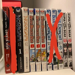 Manga - Jag säljer olika mangas pga att jag har läst klart alla och har ingen användning av dem, jag säljer dem för 100 kr st kontakta mig om du är intresserad 