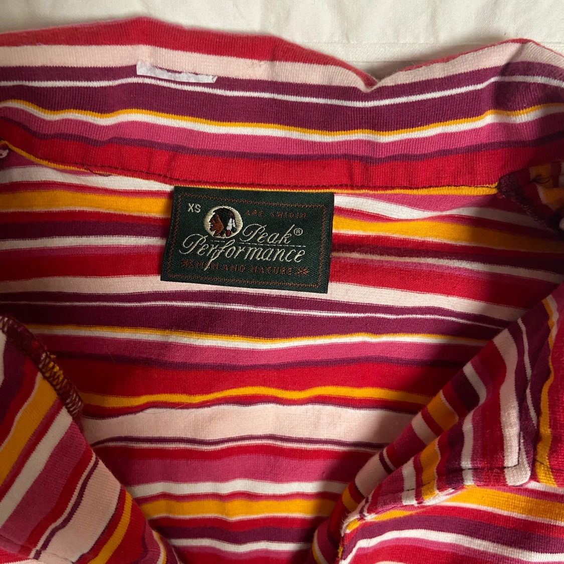 Randig tajt t-shirt, strl XS - 90