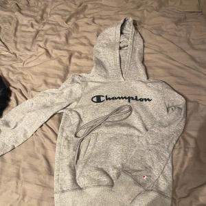 Champion hoddie  - Grå snygg champion hoddie i storlek S!👏🏻💖❤️i fint skick! 70kr+frakt