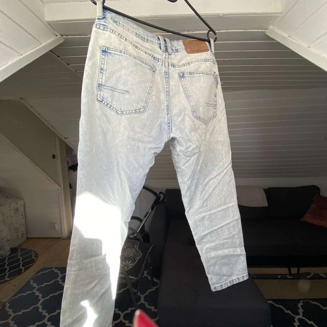 Baggy ljusblåa jeans - 90