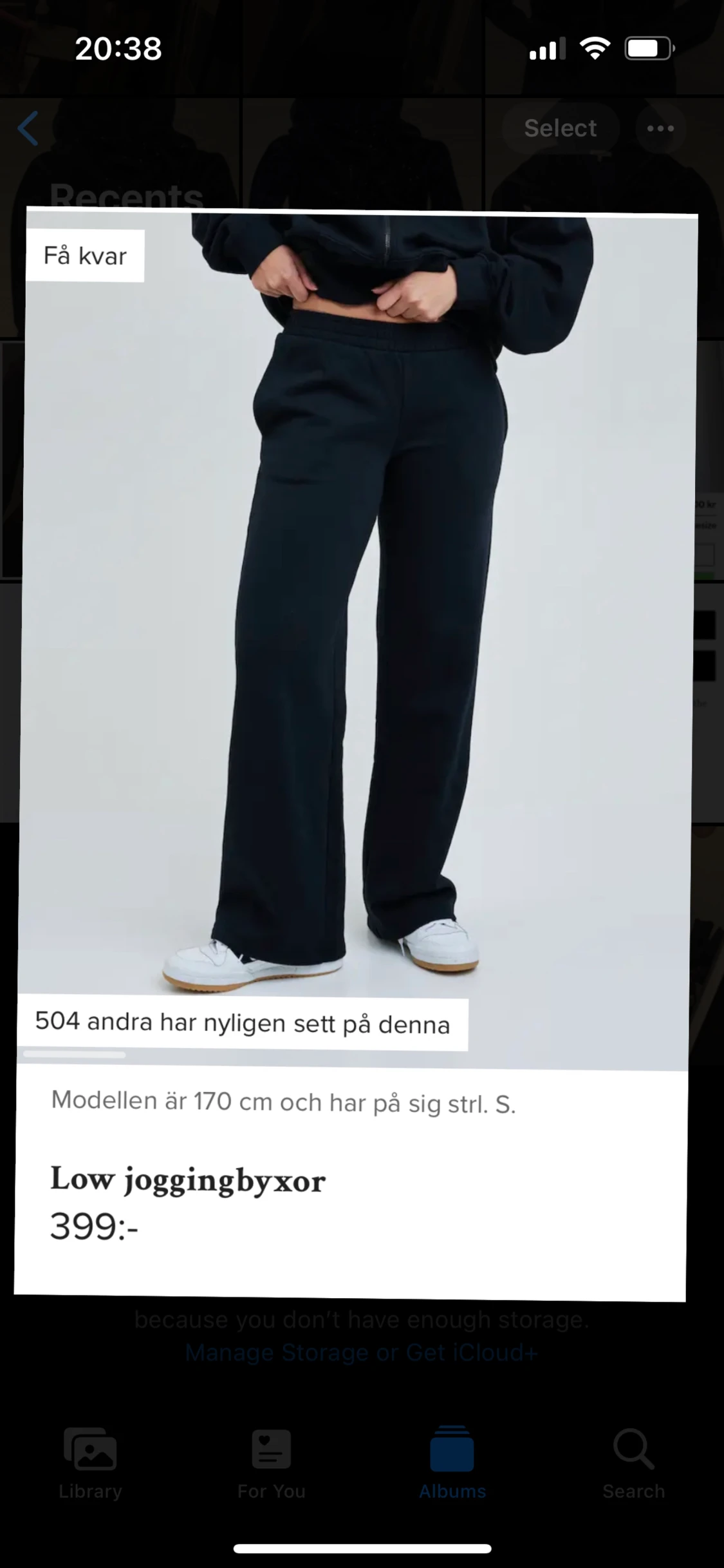 Svarta BikBok mjukisbyxor