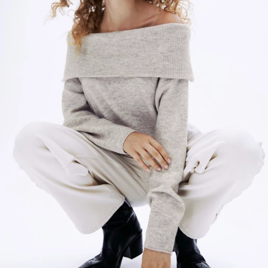 Off shoulder tröja  - 91