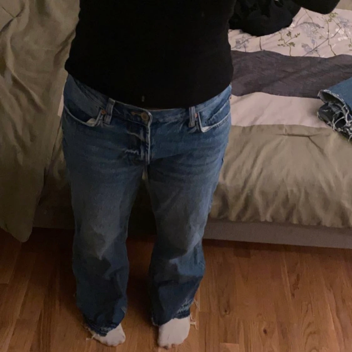 Low/mid rise zara jeans