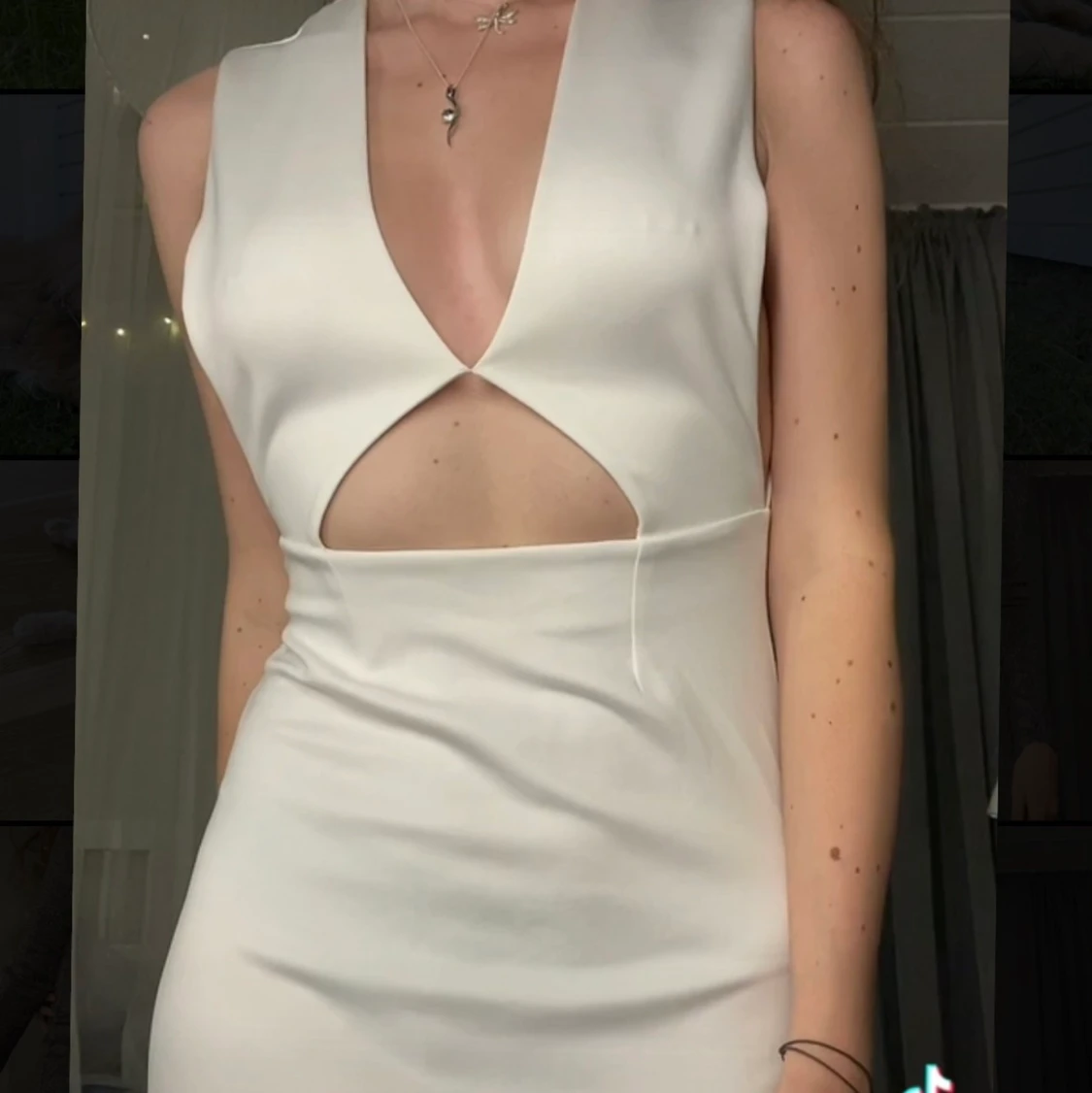 Vit klänning