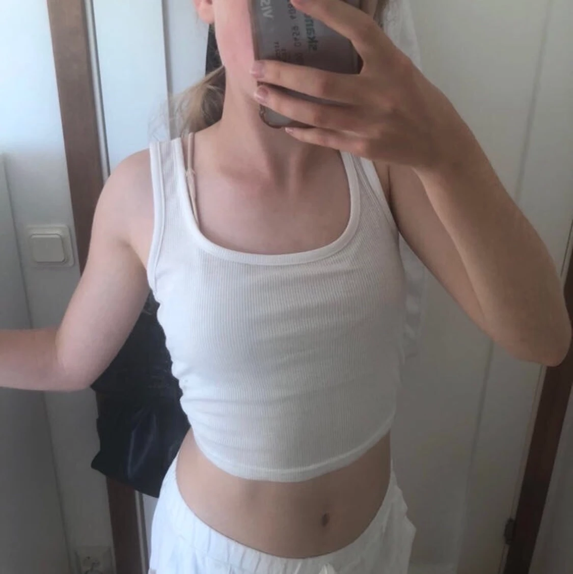 Linnen i vitt, grått och blått - 90