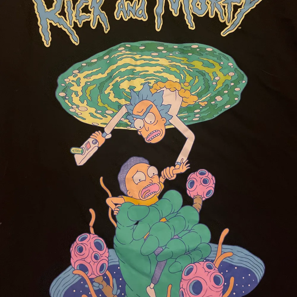 Svart Rick & Morty t-shirt, använd 2 gånger! . T-paidat.