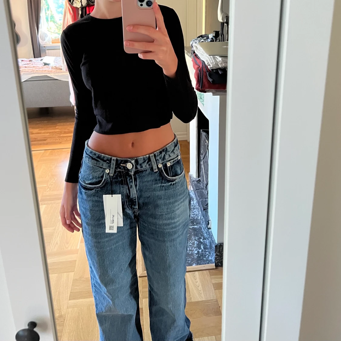 Svart långärmad tröja