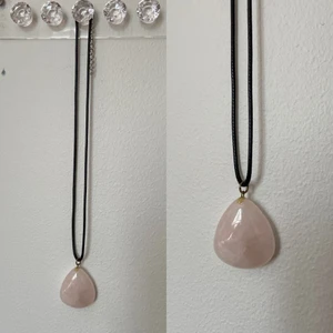 Halsband - Så fint rosenkvarts halsband men har många liknande! Möts i Stockholm eller skickar mot fraktkostnad 💕💕