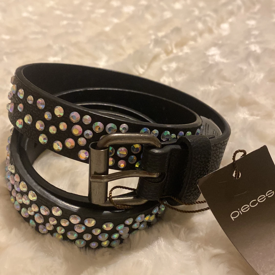 Glitter skärp svart