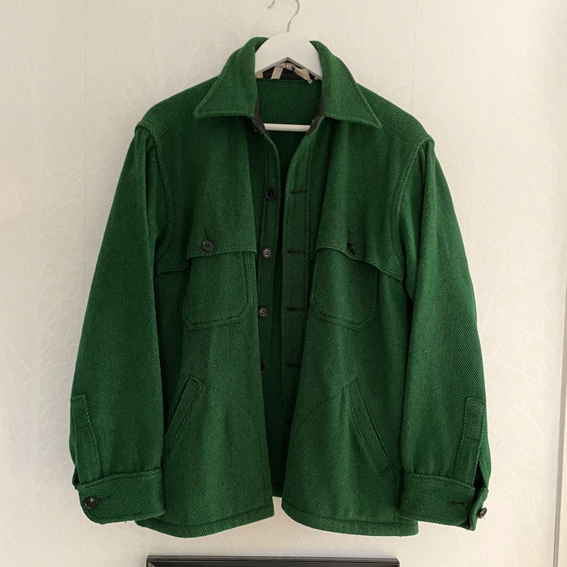 Grön mysig jacka  - 90