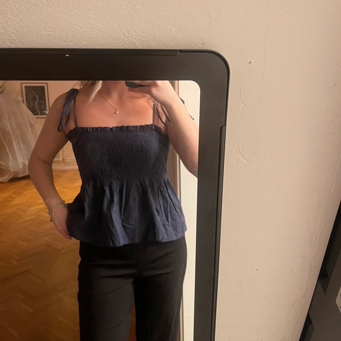 Marin blått linne  - 90