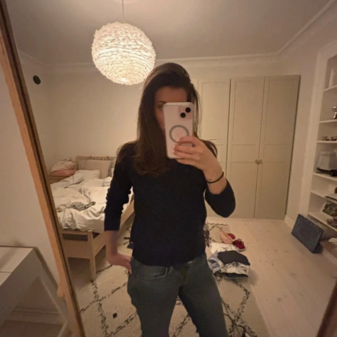 Mörkblå stickad tröja från Vila - 1