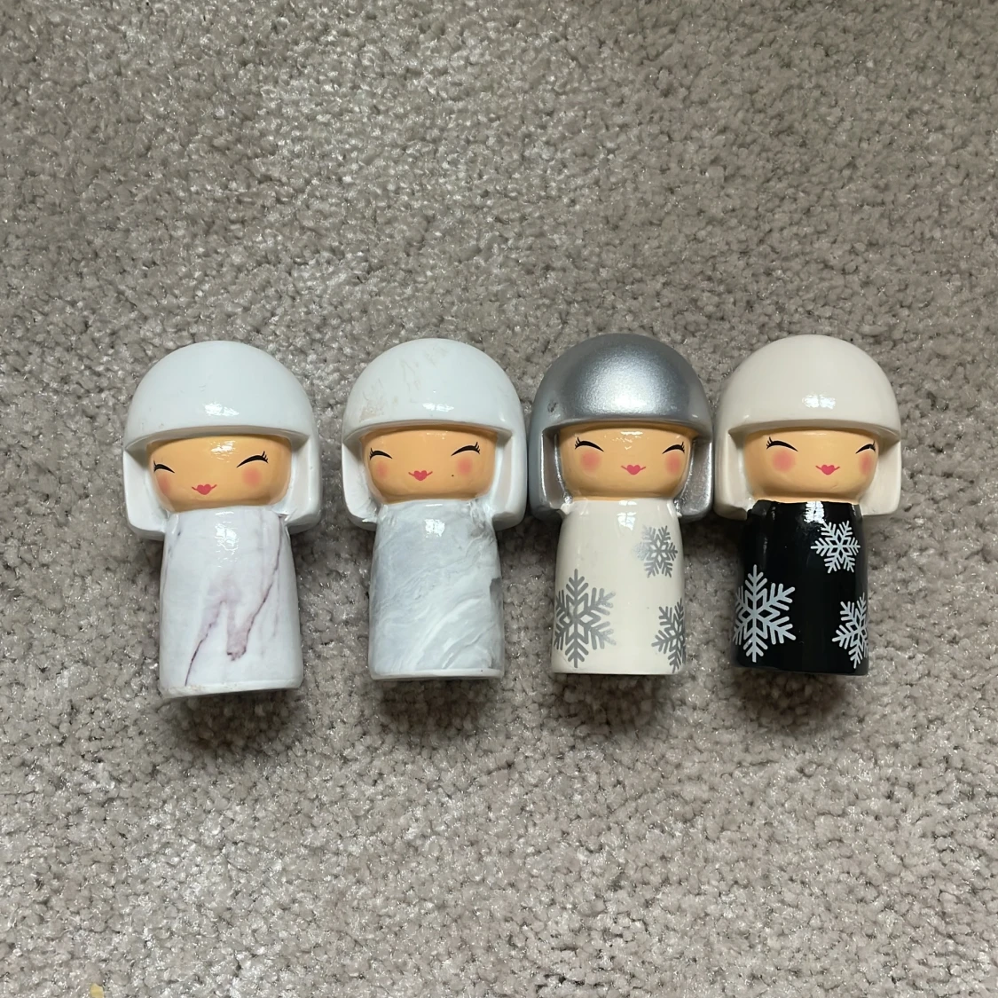 Kokeshi-inspirerade dockor