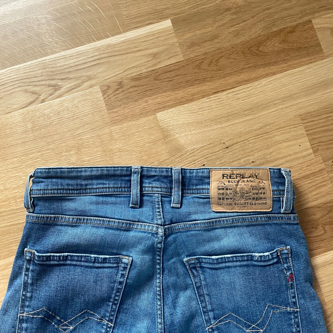 Blå Replay jeans straight fit - 2