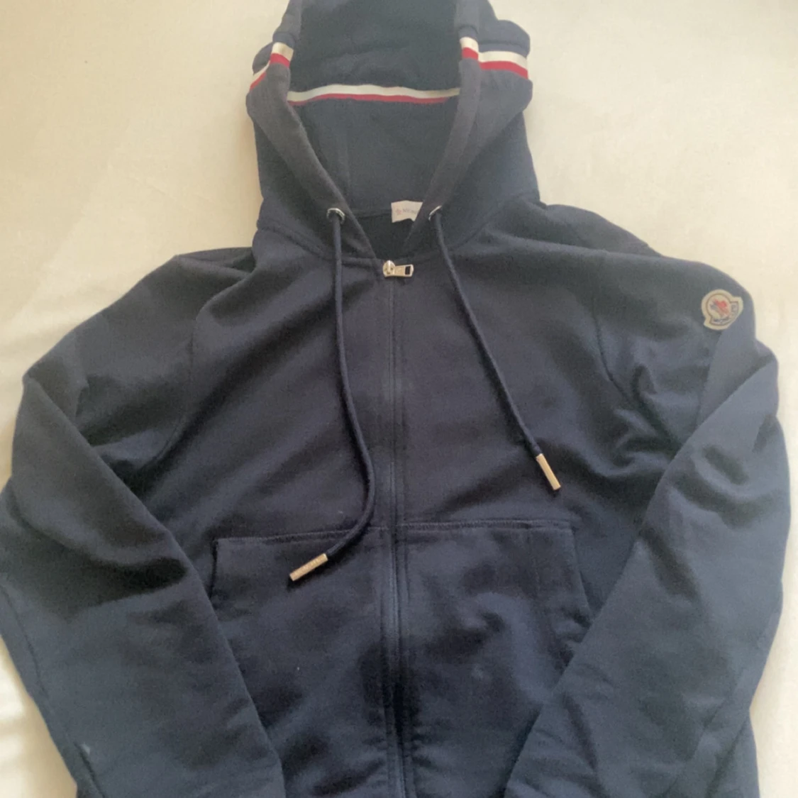 Moncler zip Mörkblå