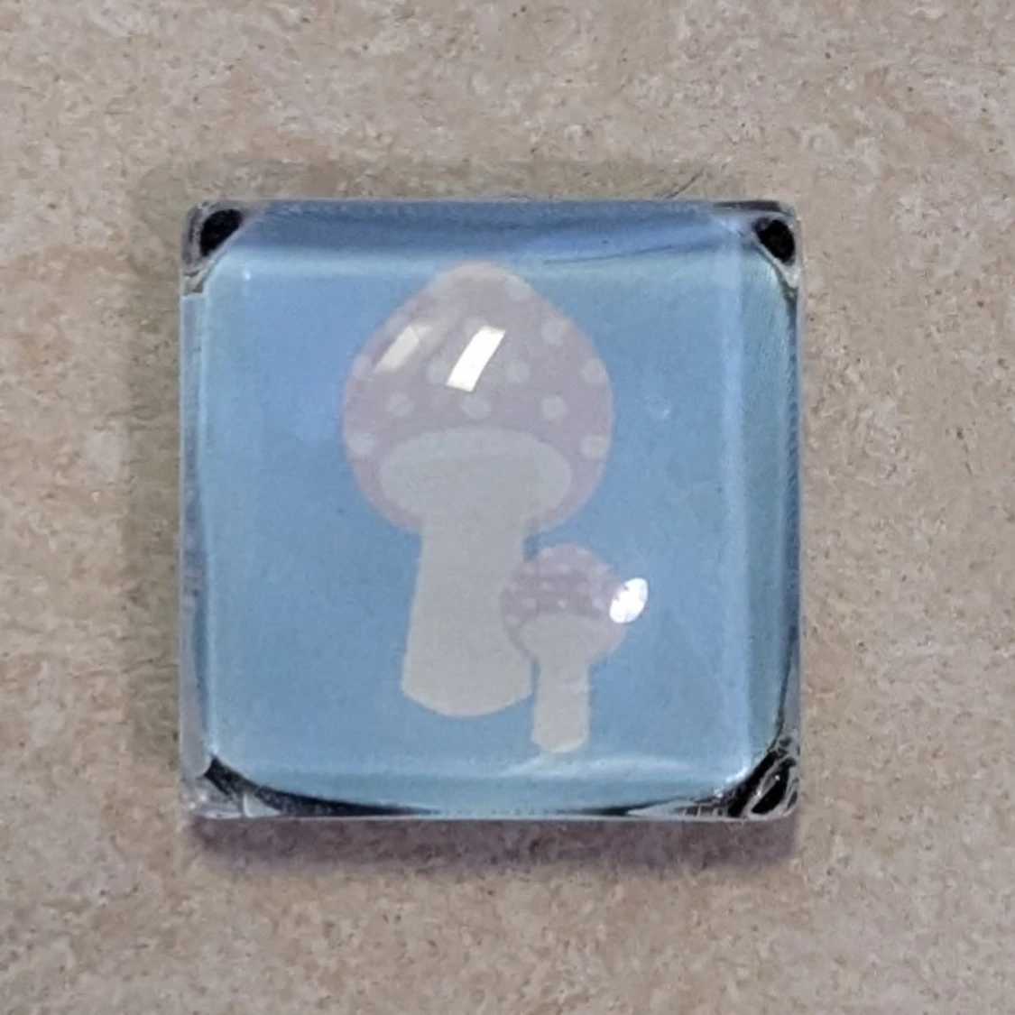 Magnet med svampmotiv