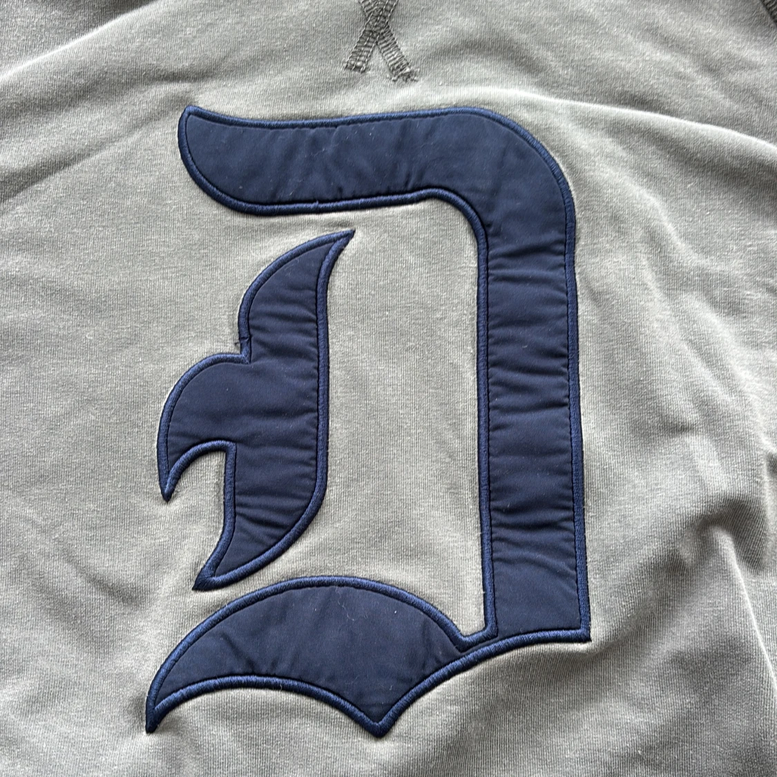 Grå hoodie från Dondup med blå D - 2